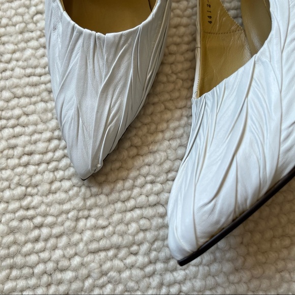 White Slingback Pumps - size 8. - Picture 4 of 9